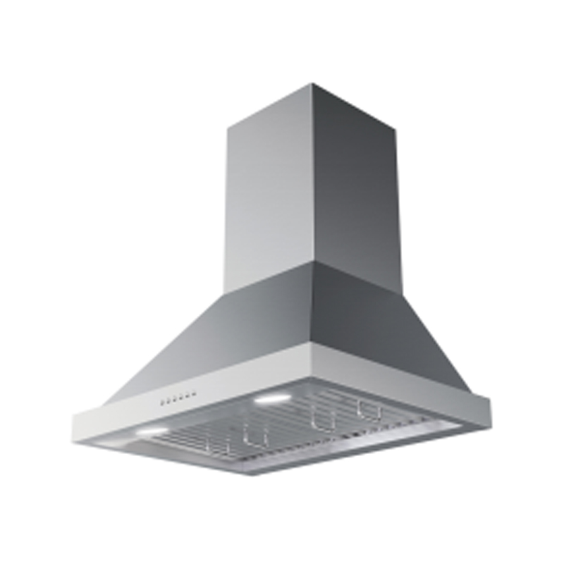 Reidom 36 in. Stainless Steel Wall Mount Tower Shape Range Hood with Washable Stainless Steel Baffle Filters and Button Controls