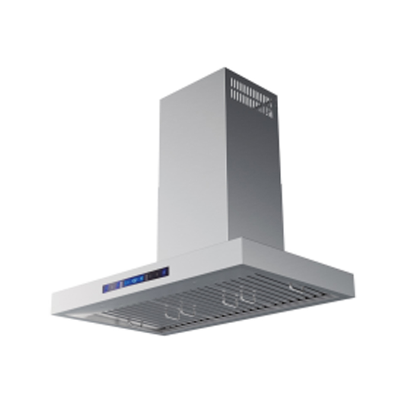 Reidom 48 in. Stainless Steel Wall Mount Trapezium Shape Range Hood with Washable Stainless Steel Baffle Filters and Button Controls